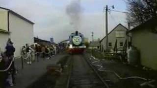 Thomas the Tank Engine aka BEDT 15 arriving at Strasburg PA December 4 1999 [upl. by Esile]