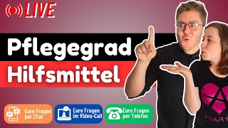 Pflegegrad und HilfsmittelBeratung 🔴 LIVE vom Sozialrat Deutschland [upl. by Ennairol735]