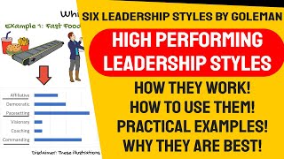 Leadership Styles  the six leadership styles you need Daniel Goleman Leadership Styles based on EI [upl. by Dde]