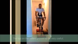 Learning to Ride Cycle Bicycle Rollers [upl. by Aidualk]