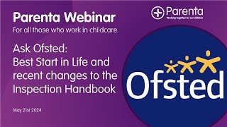 Changes To The EYFS and Ofsted Inspection Handbook From Ofsted Inspectors [upl. by Cato]