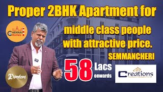 2BHK Apartment For Middle Class People  Affordable Price  Creations Diadem  Chennai Homes [upl. by Victor]