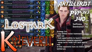 Lost Ark ARTILLERIST PvP Build Guide  3v3 Team Deathmatch [upl. by Wessling473]