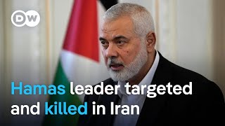 Top Hamas political leader Ismail Haniyeh assassinated in Tehran  DW News [upl. by Thayne579]