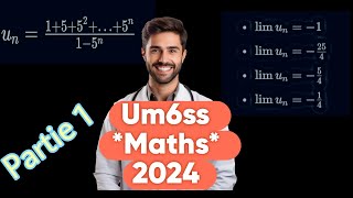 Concours Um6ss 2024  Mathématiques  Partie 1 [upl. by Ethben]