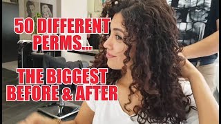 50 DIFFERENT PERMS DAUERWELLEN THE BIGGEST BEFORE amp AFTER BY JOERG MENGEL FRISEURE [upl. by Inalaeham]