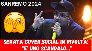 SANREMO 2024 Serata Cover Il Pubblico fischia il vincitore  Angelina Mango incanta [upl. by Tak]