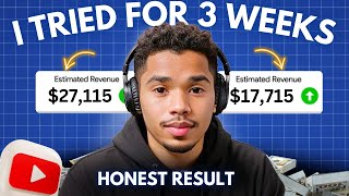 I TRIED YouTube Automation For 3 WEEKS YouTube Short Automation  Honest Results [upl. by Netsud]