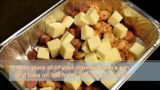 Cheesy Bowtie Pasta with Smoked Sausage and Shrimp by Families Kitchen [upl. by Marentic74]