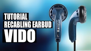 HOW TO RECABLING EARPHONE TUTORIAL CARA RECAB EARBUD VIDO [upl. by Pedrick]