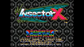 Genesis  Mega Drive Insector X  No Death Clear 1CC 1080p60 [upl. by Epifano]