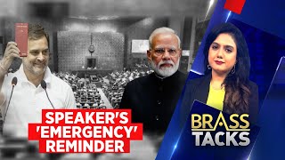 Speakers Emergency Reminder Can Congress Escape Dark Chapter  Emergency 1975 Remark  News18 [upl. by Noedig]