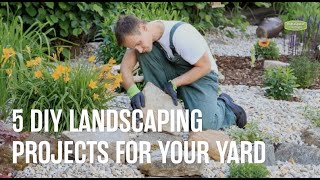 5 DIY Landscaping Projects for Your Yard [upl. by Nahaj671]