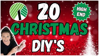 20 Dollar Tree Christmas DIYs [upl. by Adnolor]