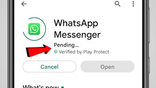 Whatsapp Pending Verified By Play Protect [upl. by Aivatra]