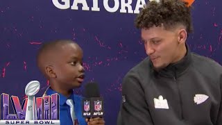 Patrick Mahomes and Jeremiah Fennell Build AllTime NFL Teams  Super Bowl LVIII Opening Night [upl. by Mecke]