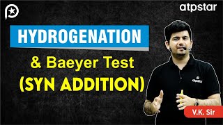 Syn addition  Alkene  Hydrogenation  baeyers reagent  IIT JEE amp NEET  VK Sir  ATP STAR Kota [upl. by Battiste]