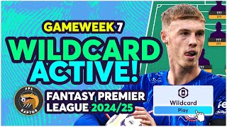 COLE PALMER IN 🥶  FPL GAMEWEEK 7 WILDCARD TEAM  Fantasy Premier League Tips 202425 [upl. by Branscum]