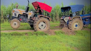 farmtrac 60 vs eicher 485 tochan ✅दोनो ट्रेकटर अपने बांध दीये 😱 [upl. by Ivatts]