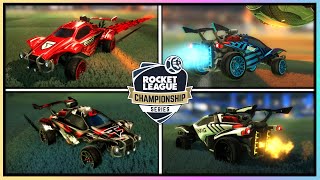 34 PRO OCTANE DESIGNS with all new ESPORTS DECALS 🔥  Rocket League [upl. by Atilehs]