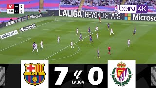 FC Barcelona vs Real Valladolid 70  LaLiga 202425  Match Highlights [upl. by Kaleb]