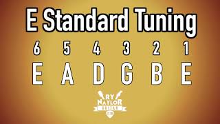 E Standard Tuning Guitar Notes  E Guitar Tuner [upl. by Gelasias152]