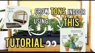 Grow tons  Ferry Morse grow house Tutorial  NEW Must get for indoor garden [upl. by Oneal835]