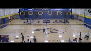 Agoura High School vs St Bonaventure High School Boys Varsity Volleyball [upl. by Ailehs]