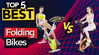 TOP 5 Best Folding Exercise Bike  2024 Buyers Guide [upl. by Dibbrun918]