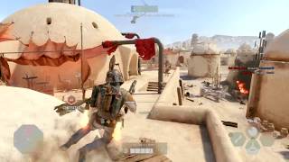 Battlefront 2  Boba Fett 31 Killstreak on Tatooine [upl. by Egidius]