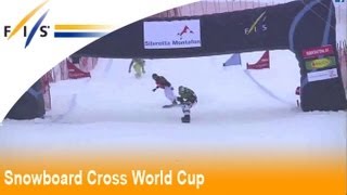 FIS Snowboard Cross World Cup Montafon Highlights  Mens [upl. by Barclay]