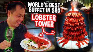 Worlds Best Buffet in France Champagne Caviar Lobster Tower amp More [upl. by Stefa]