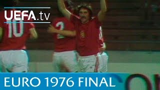 Czechoslovakia v West Germany 1976 UEFA European Championship final highlights [upl. by Yecaj894]