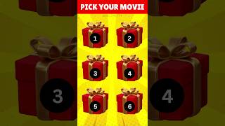 Choose your Movie 🎁 shorts choose pickonekickone giftboxchallenge [upl. by Mendive]