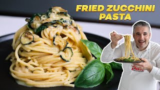 How to Make FRIED ZUCCHINI PASTA Like an Italian Spaghetti alla Nerano [upl. by Htnamas376]