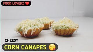 corn canapes  veg canapes  cheese canapes recipe  canopies [upl. by Daniela]