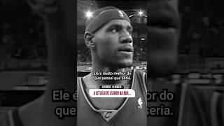 O 1º jogo do LeBron na NBA em 291003 foi algo DE OUTRO PLANETA 👑 shorts [upl. by Ahsikahs]