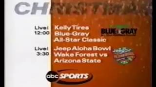 ABC Sports Christmas Day 1999  College Football Double Header [upl. by Nnep93]