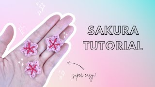 Beginner Tutorial How to Crochet a Sakura [upl. by Annaicul]