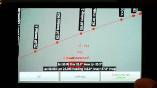 DishPointer  Android  Suchen des Astra Satelliten [upl. by Bui]