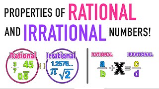 Properties of Rational and Irrational Numbers Explained [upl. by Trevlac575]