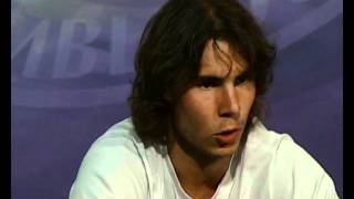 Nadal interview on his performance and Bjorn [upl. by Dlorej158]