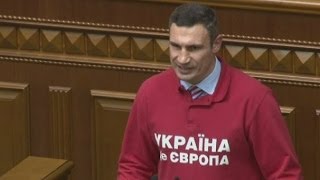 Vitali Klitschko running for presidency  official announcement [upl. by Kirwin]