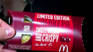 Limited Editon McDonalds Cherry Pie Review [upl. by Moffit]