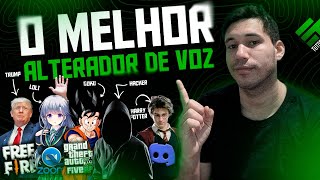 MELHOR Alterador de Voz para PC com IA Modificador de Voz para PC VoiceWave [upl. by Ihsakat]