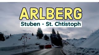 ARLBERG  Driving from Stuben to St Christoph am Arlberg Austria [upl. by Llorrac744]