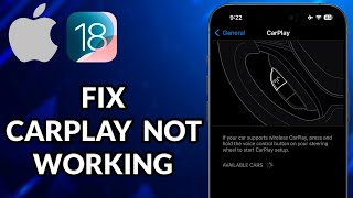 How To Fix CarPlay Not Working iOS 18 [upl. by Anilra]