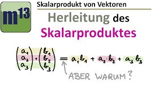 Herleitung des Skalarprodukts [upl. by Livvyy]