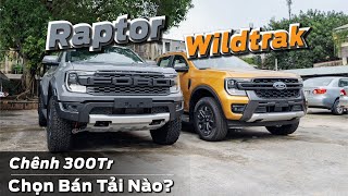 So Sánh Ford Ranger Raptor vs Wildtrak 2023  Chênh 300Tr chọn ÊM hay THỰC DỤNG [upl. by Keil426]