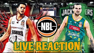 ILLAWARRA HAWKS vs TASMANIA JACKJUMPERS  NBL LIVE REACTION  WATCH ALONG [upl. by Anod]